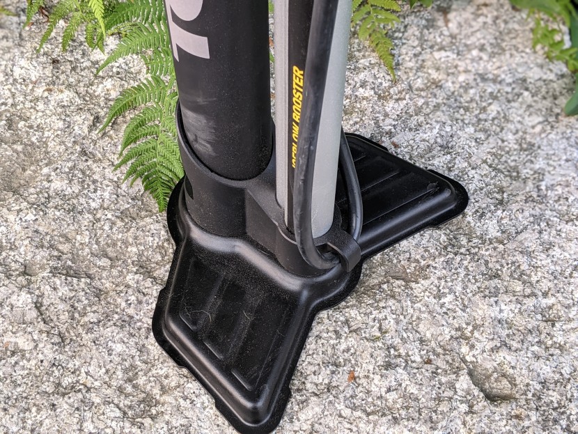 topeak joeblow booster - the winged base of the booster is weighty steel and broad enough to...