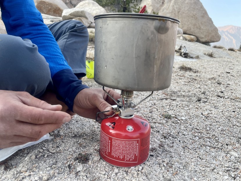 snow peak gigapower 2.0 - the piezo igniter is reliable and the control wire is a decent size...