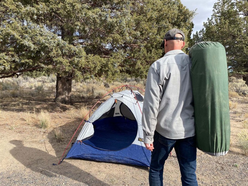 exped megamat - there is nothing tiny about this mattress, but at least the stuff...