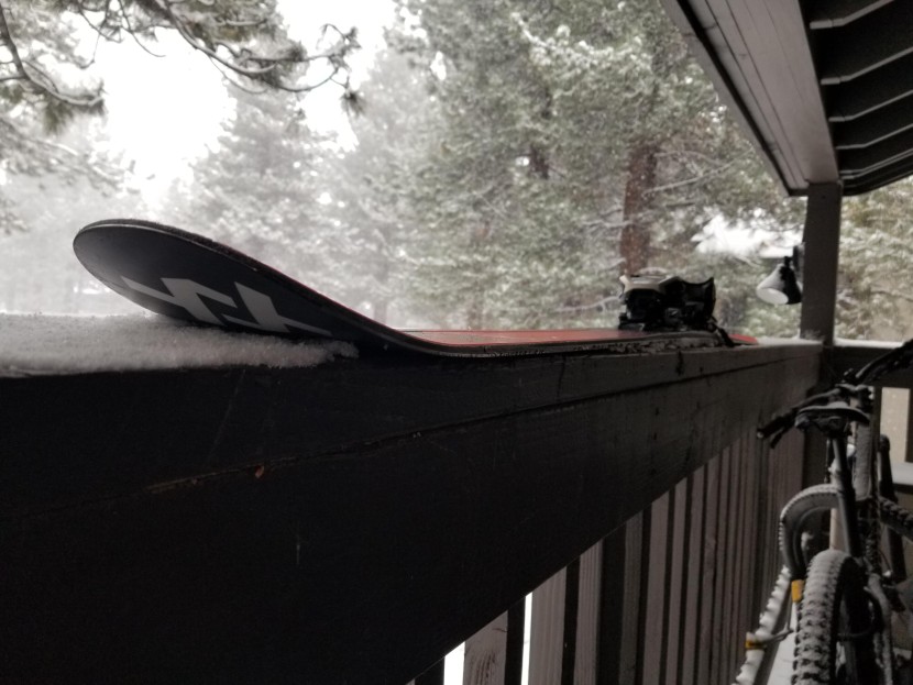 volkl m6 mantra - the m6 mantra's tip-tail rocker supports solid all-mountain skiing.