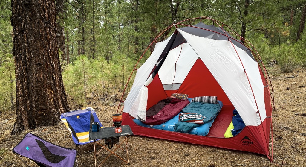 msr habitude 4 - the msr habitude is a very spacious and tall 4-person tent. fitting...