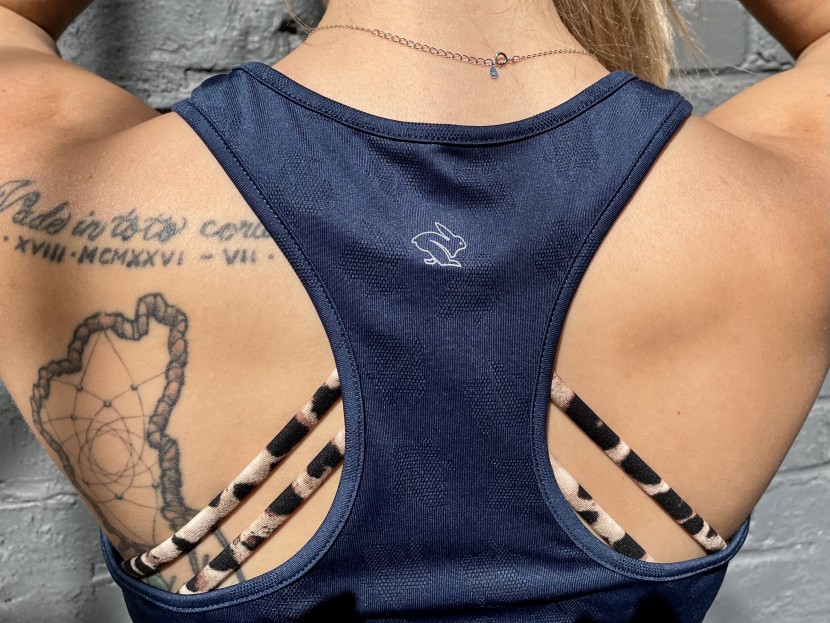 rabbit bunny hop tank - the small reflective rabbit is a nice touch.