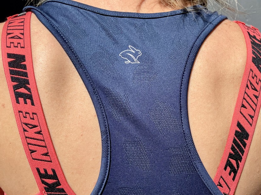 rabbit bunny hop tank - the plain seams of the racerback are super comfortable.