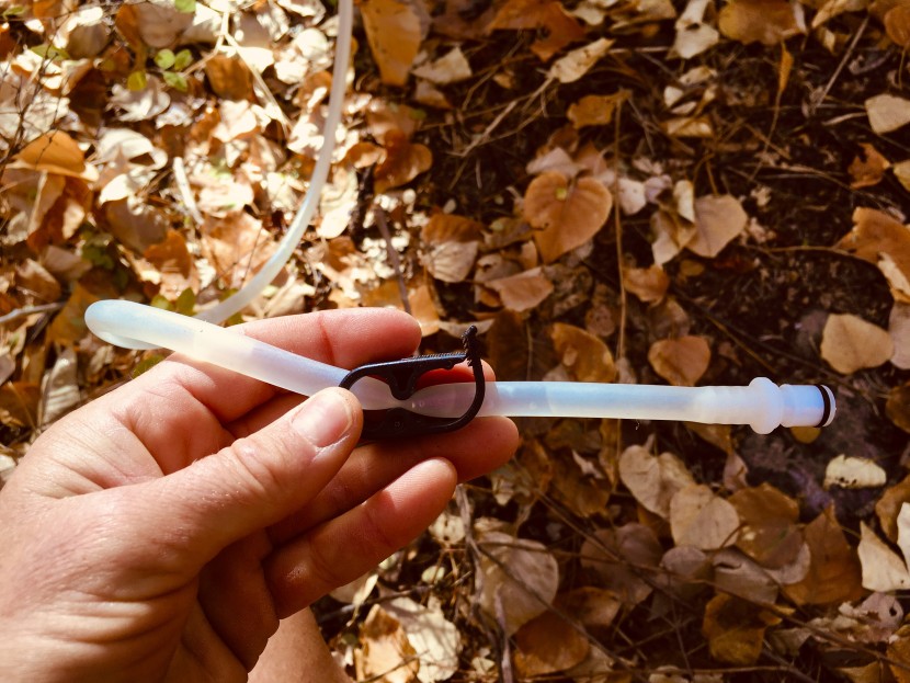 katadyn befree gravity 6l - the hose clamp allows you to control the rate of flow.