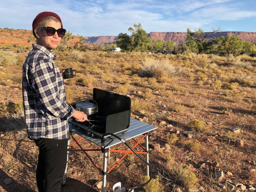 kovea slim twin - the regulator is simple to attach to the stove because the threads...