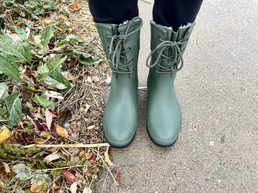 our feet not only look cozy but feel cozy as well.