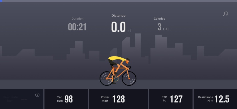 renpho ai smart exercise bike - if you're doing a simple, manually controlled ride, the app shows...
