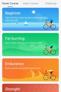 renpho ai smart exercise bike - each category in the power course has several different programs to...