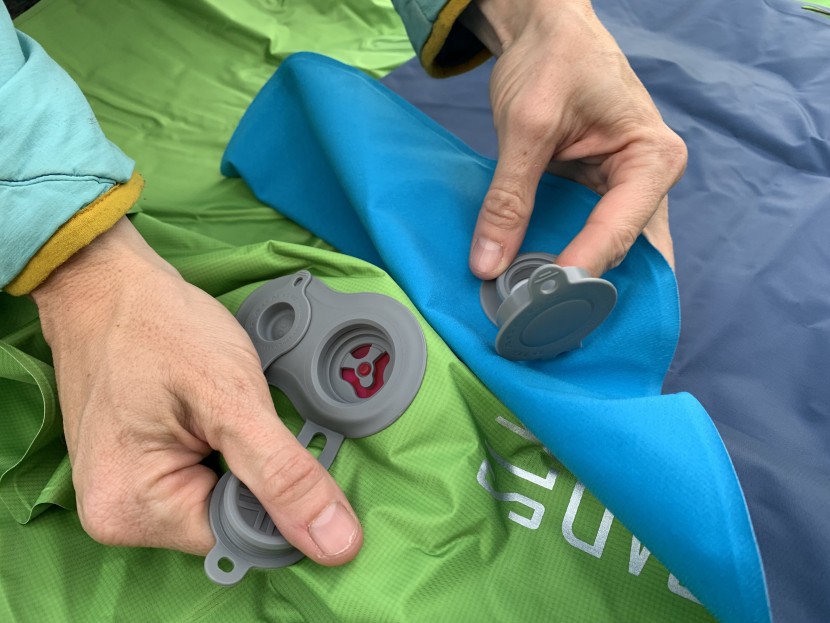 big agnes slx - the heavy rubber valve system feels very durable. while we didn't...