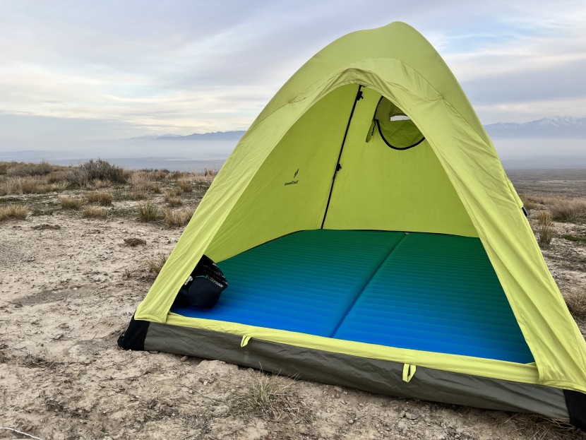 therm-a-rest neoair camper duo - having the entire floor of your tent insulated from below gives a...