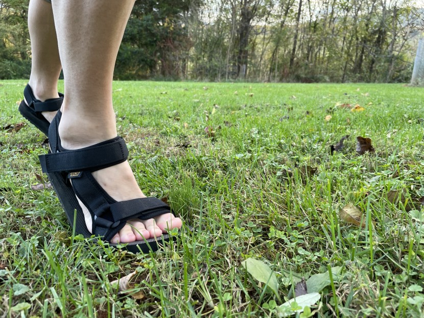 teva universal trail - even uphill on slippery grass, the confidence in traction doesn't...