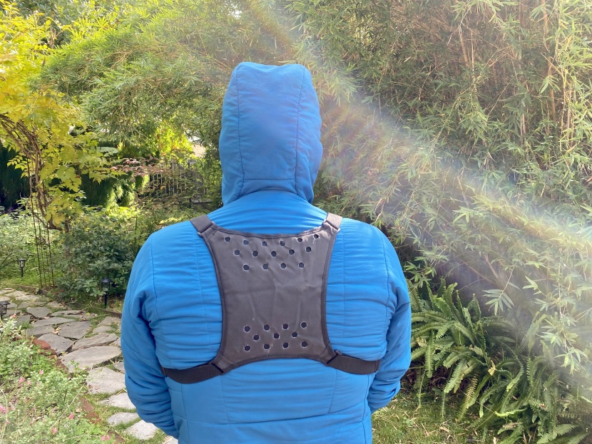 the large back support provides nice support, but can potentially...