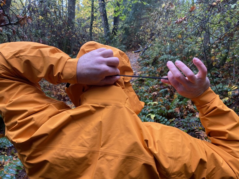 arc'teryx zeta sl - the zeta sl's hood effectively cinches down over a wide range of...