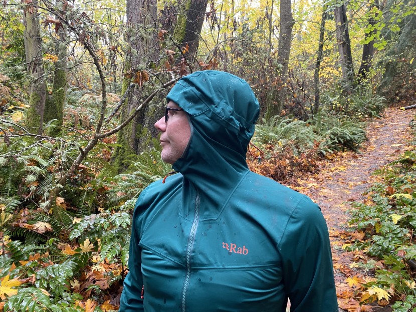 rab kinetic 2.0 - the hood maintains excellent peripheral vision and its unique...