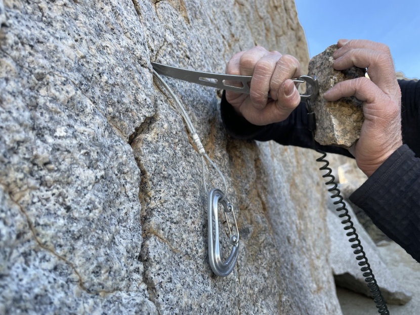 nut tool - sometimes a rock or even a gri gri is useful for pounding out stuck...