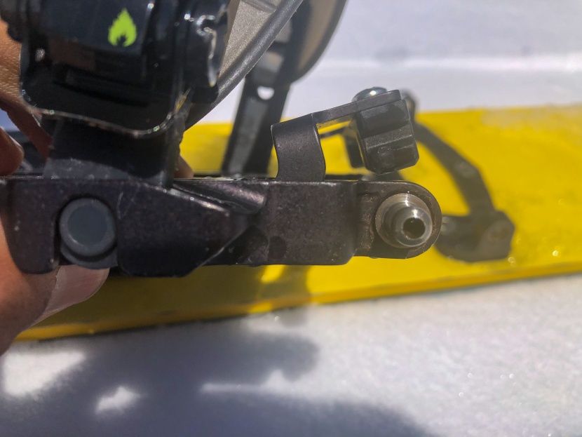 splitboard bindings - spark went to great lengths to shave weight on the arc pro. shown...