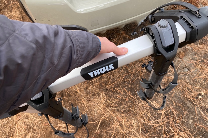 thule outway hanging 2 - this rack is very lightweight and easy to move around.