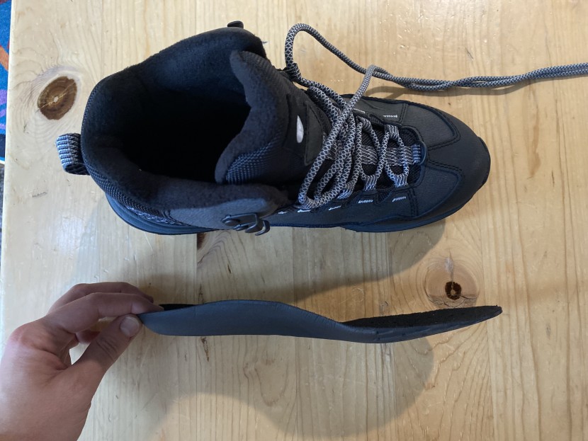 the kinetic fit base footbed is quite thin but boasts small holes in...