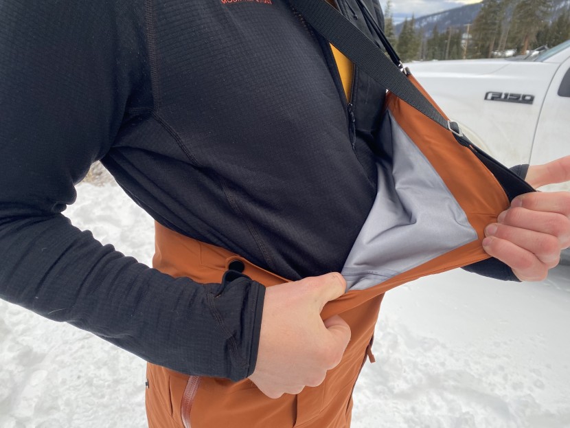 arc'teryx micon bib - the shell fabric is relatively thin and pliable, which means they...