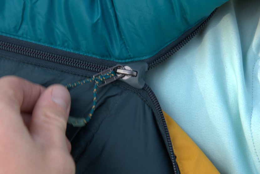 mountain hardwear bishop pass 0 - the zipper casing reduces snagging and is glow in the dark, making...