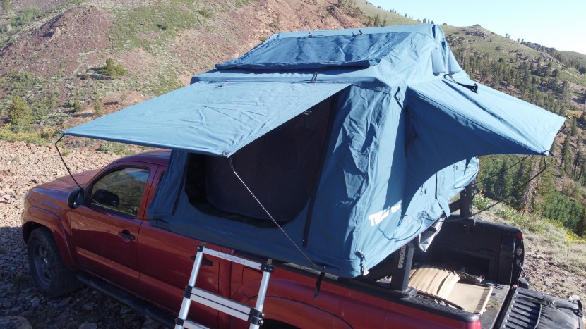 thule tepui explorer ayer 2 - the awnings take a few extra minutes to erect but are well worth it...