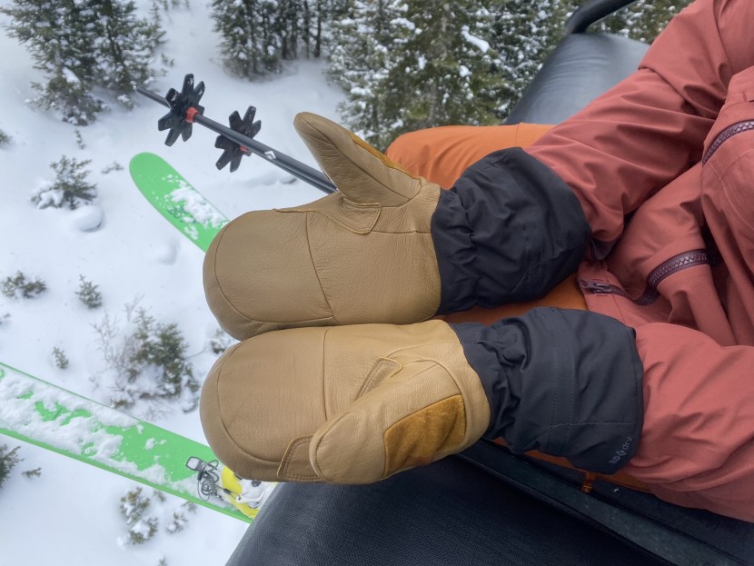 black diamond mercury mitt - the leather palms tend to wear out over time, but...
