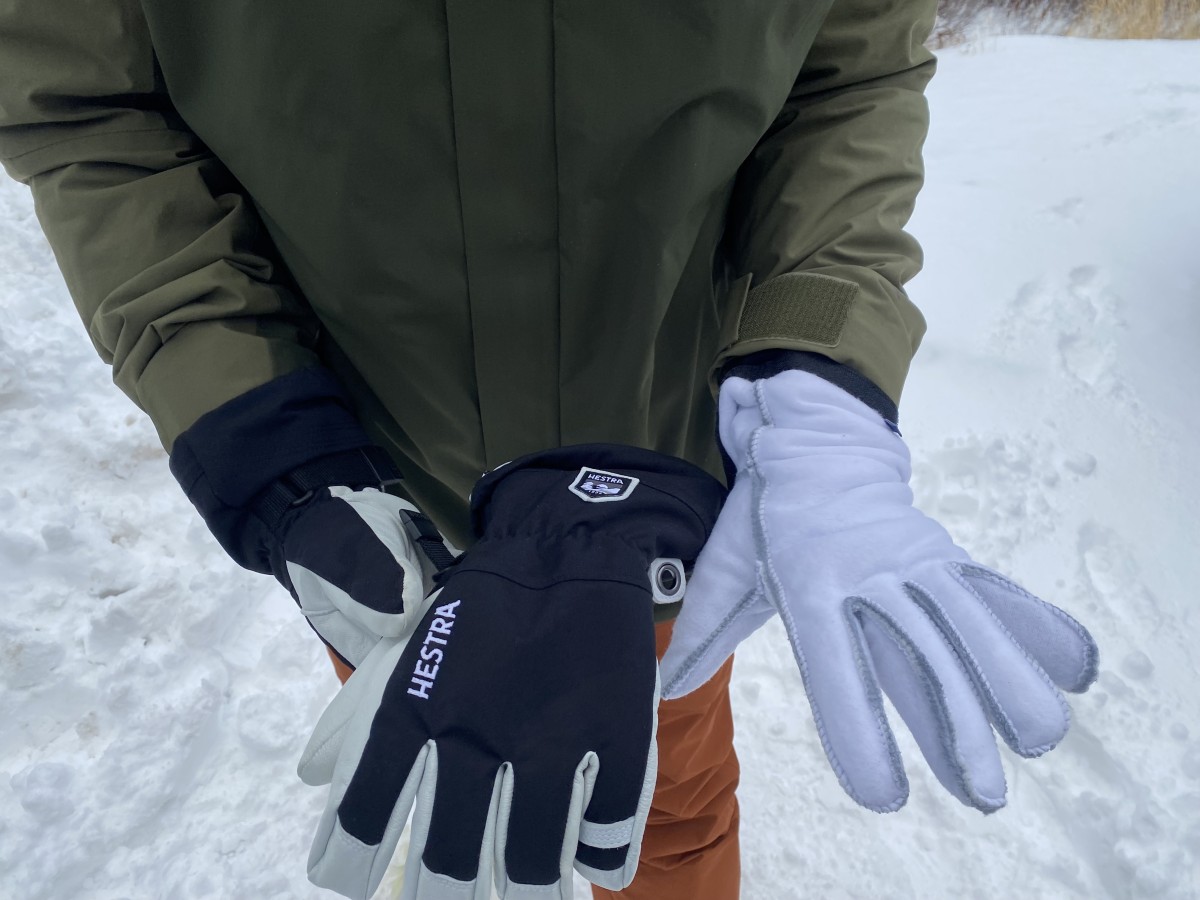 Hestra Army Leather Heli Review (A removable fleece liner makes the gloves easy to dry out, rounding out the set of features on the Hestra Heli.)
