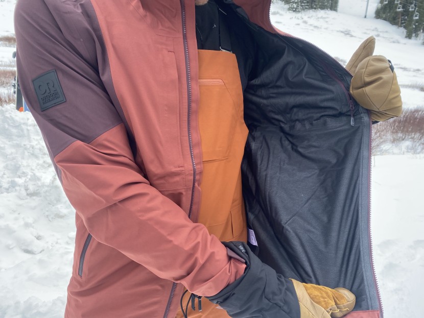 ski jacket men - three-layer shells are made of three fabrics laminated together...