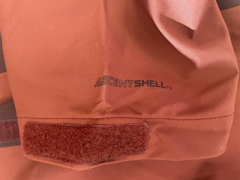 outdoor research often uses their proprietary ascentshell...