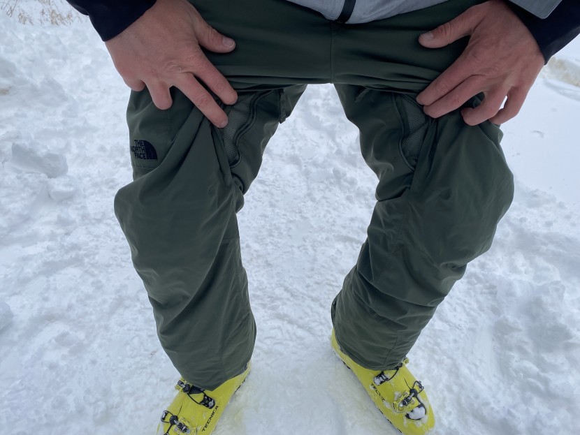 the north face freedom insulated - two small inner thigh vents provide the freedom insulated's only...