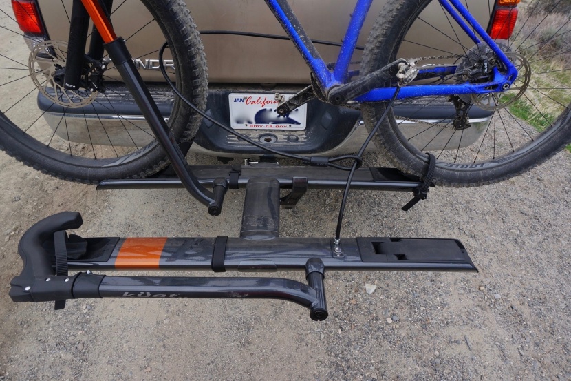 bike rack - security features like integrated cable locks are not foolproof, but...