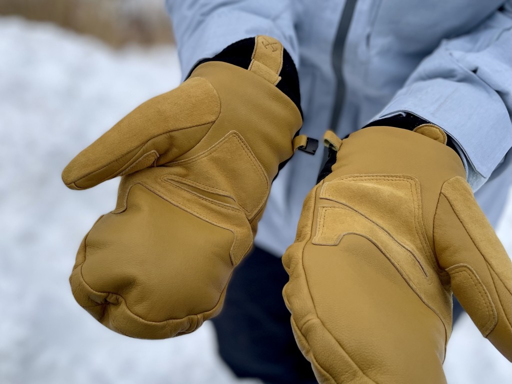 rei co-op guide insulated mittens - a utilitarian and basic mitten, just a step above a basic work glove.