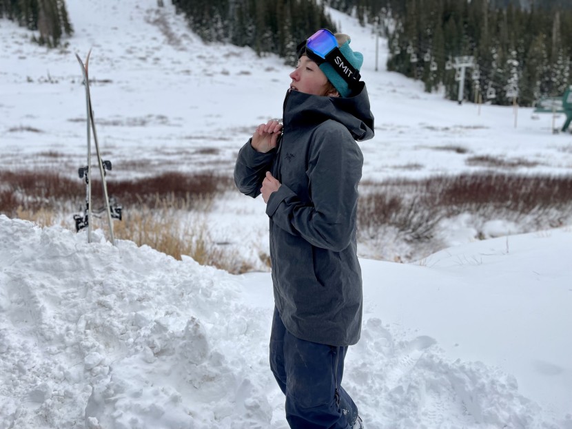 arc'teryx incendia - longer silhouettes and articulated elbows are perfectly sized and...