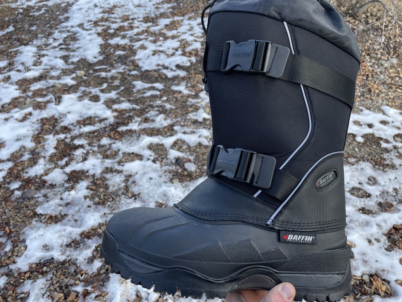 baffin impact - the plastic clips that tighten the shaft around the calf are the...