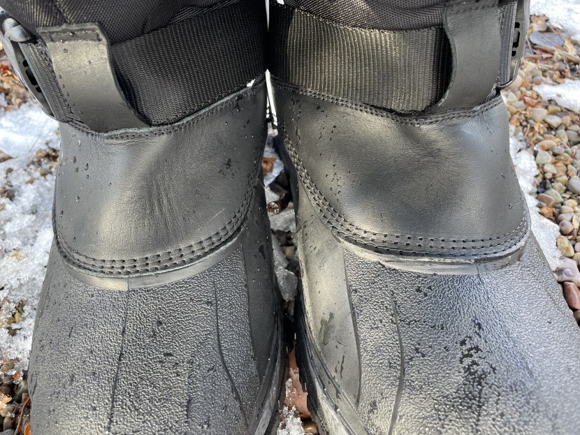 we noticed water coming in through the main seam between the rubber...