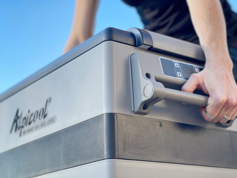 alpicool cf45 - permanently affixed handles and lighter overall weight help the...