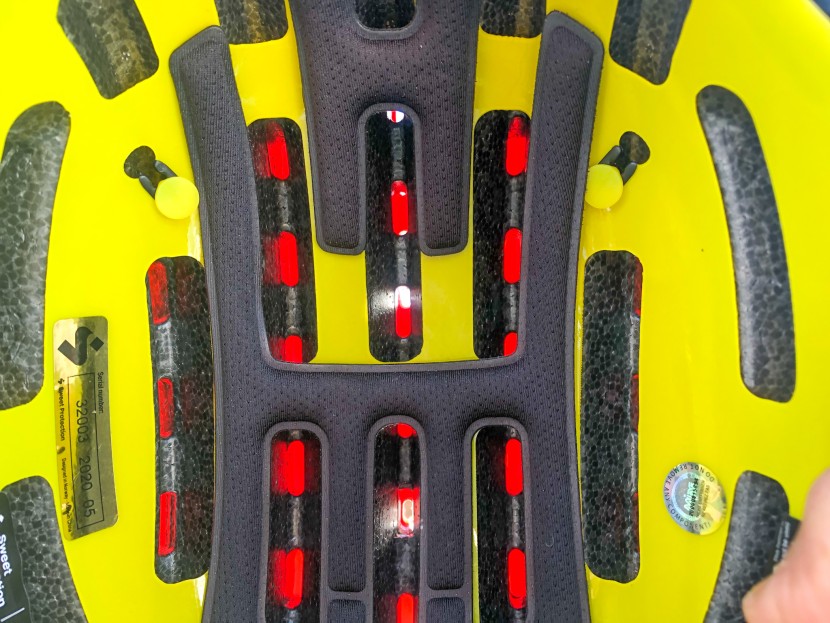 sweet protection ascender mips - the underside of the "penetration proof vents". there is actually a...