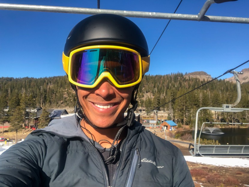 anon logan wavecel - this helmet has a small brim which provides a nice interface with...