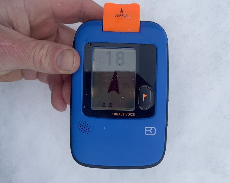 ortovox diract voice - the diract voice uses up to 4 small "person" icons at the bottom of...