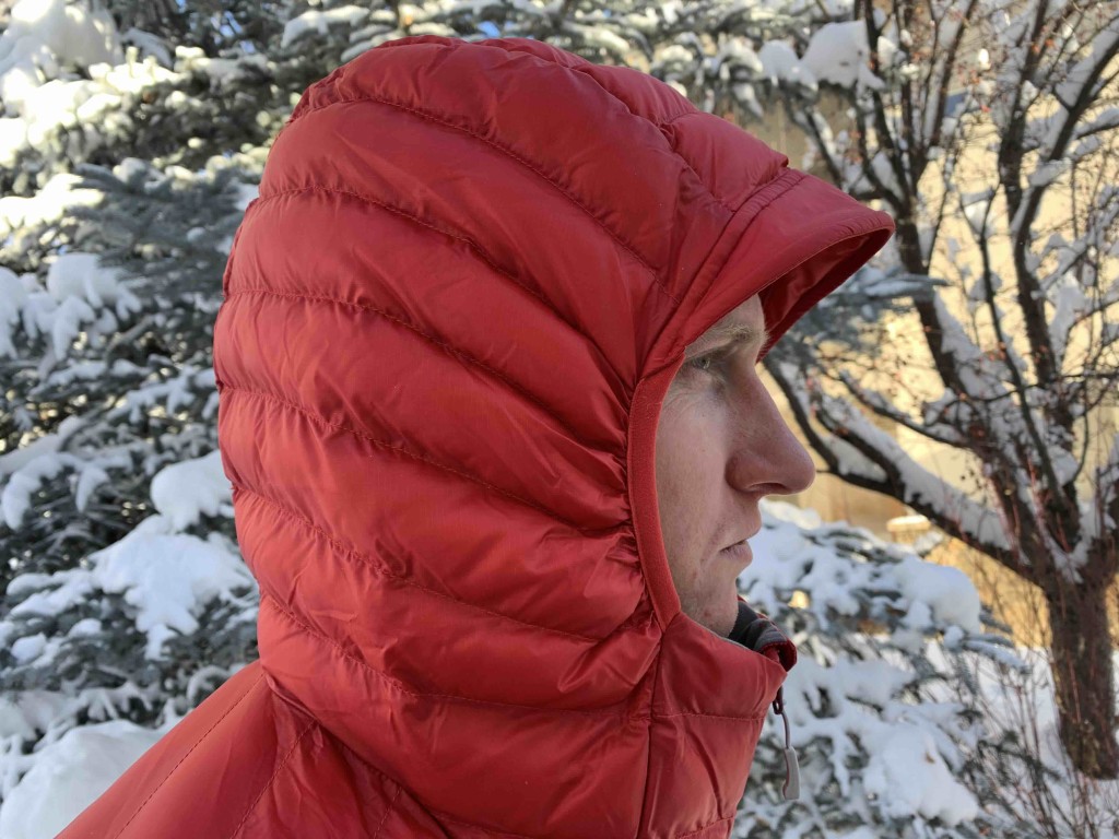 rab cirrus alpine insulated - the brimmed hood keeps itself from falling down over your eyes and...