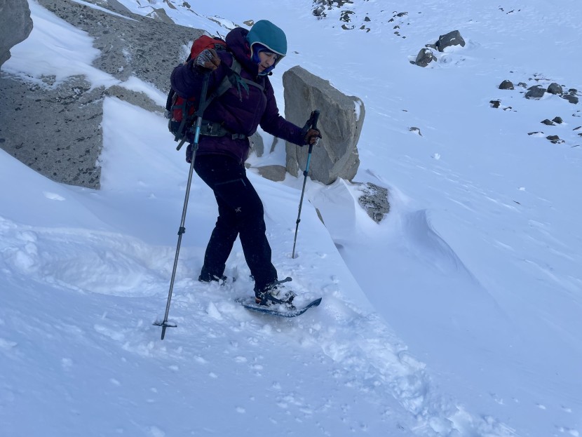 snowshoes - trekking poles are really helpful for balance while snowshoeing!
