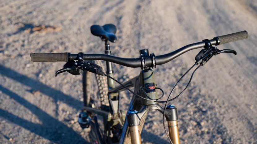 the cockpit is very well appointed with a stout burgtec stem and a...