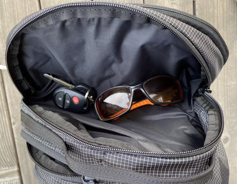 this photo shows the other small compartment which also facilitates...