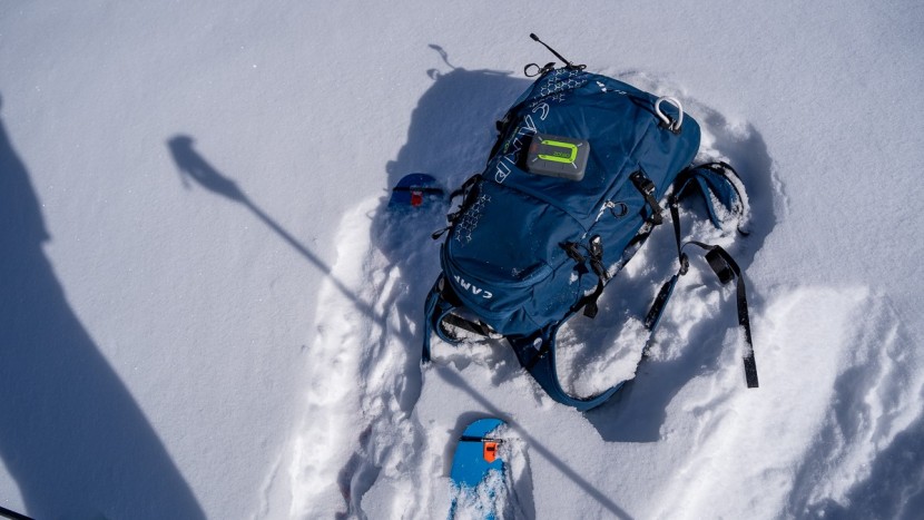 personal locator beacon - the zoleo satellite device on a teton ski tour. zoleo recently added...