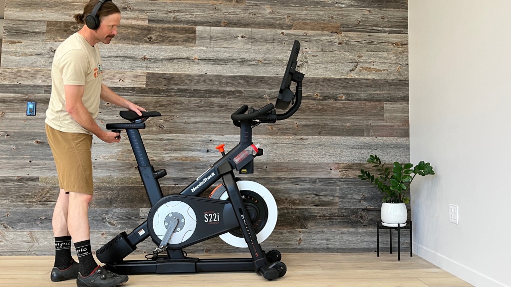 nordictrack commercial s22i studio cycle - adjustments are quick and easy to make to dial in the fit of the s22i.