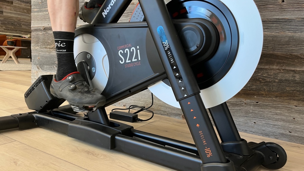 nordictrack commercial s22i studio cycle - adjustable incline is one of the real standout features of the s22i.