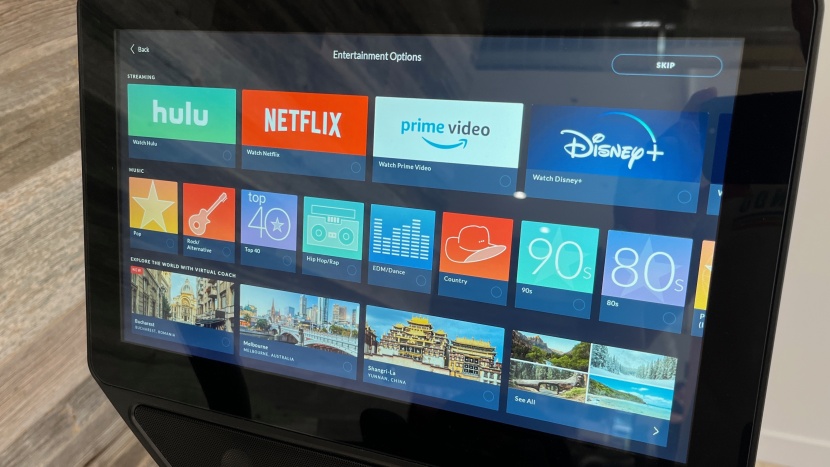 bowflex velocore 16 - while doing a virtual coach class, you can choose the music genre...