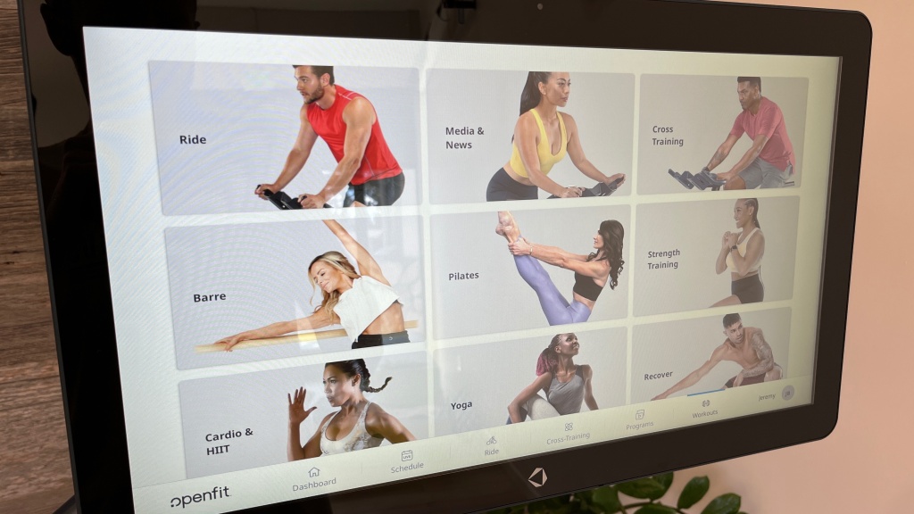 myx ii plus - the openfit app is less cycling focused than many other apps, but...