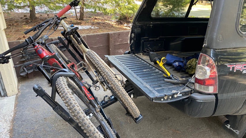 yakima stagetwo - like most good hitch racks, the stagetwo can be tilted down to allow...