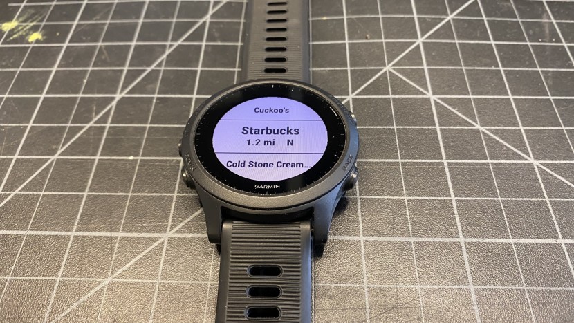 garmin forerunner 945 - find me navigation functions can help you locate nearby...